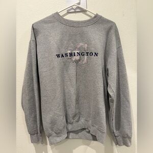 Gray Washington DC Crewneck Sweater
